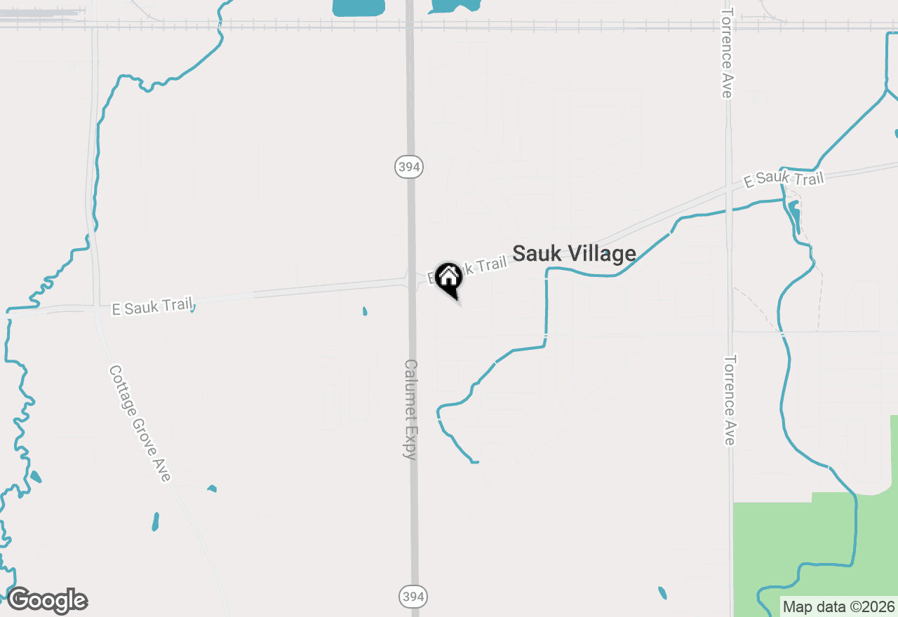 Map of 1713 222nd Place, Sauk Village, IL 60411