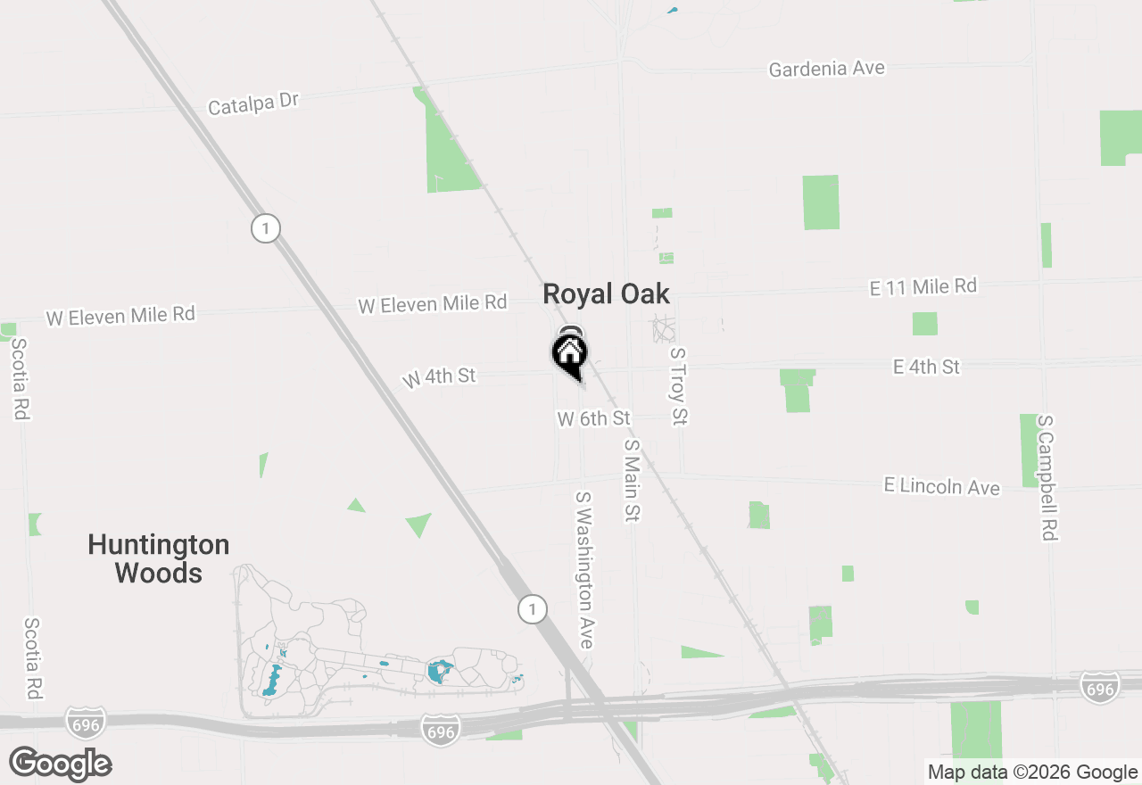 Map of 432 S Washington Avenue #905, Royal Oak, MI 48067