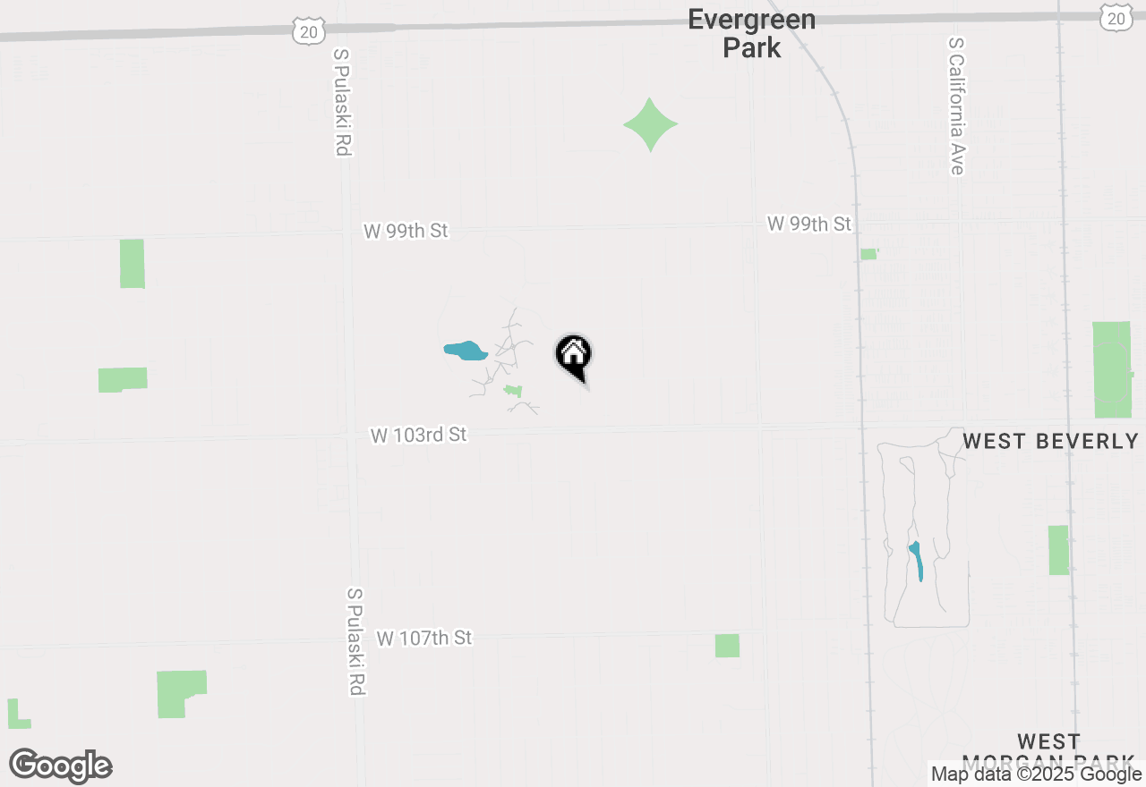 Map of 10210 S Clifton Park Avenue, Evergreen Park, IL 60805