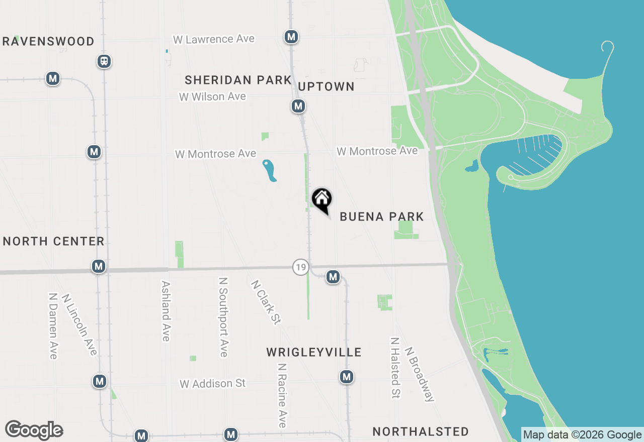 Map of 4129 N Kenmore Avenue #3S, Chicago, IL 60613