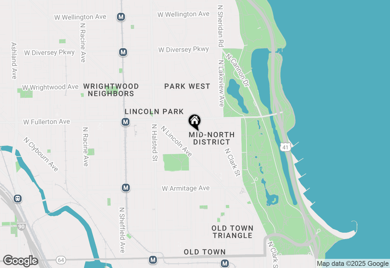 Map of 540 W Belden Avenue #1A, Chicago, IL 60614