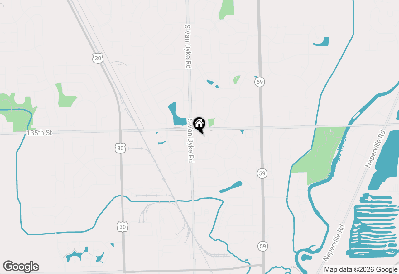 Map of 13526 S Golden Eagle Circle, Plainfield, IL 60544