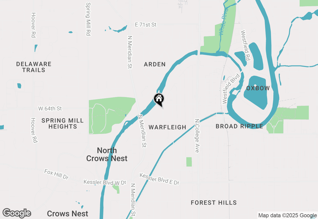 Map of 6353 Riverview Drive, Indianapolis, IN 46220