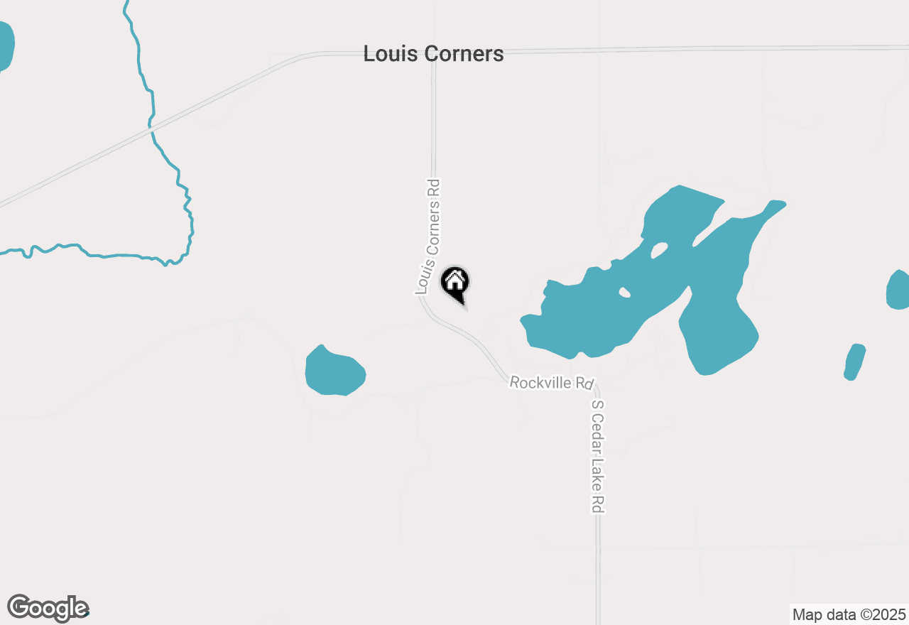 Map of 14577 Louis Corners Rd, Kiel, WI 53042