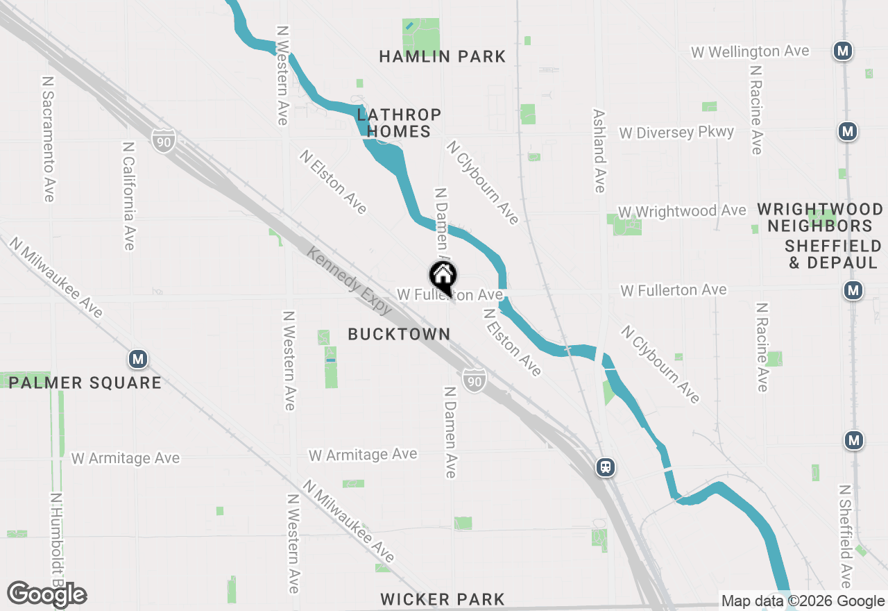 Map of 2358 N Damen Avenue #A1, Chicago, IL 60647