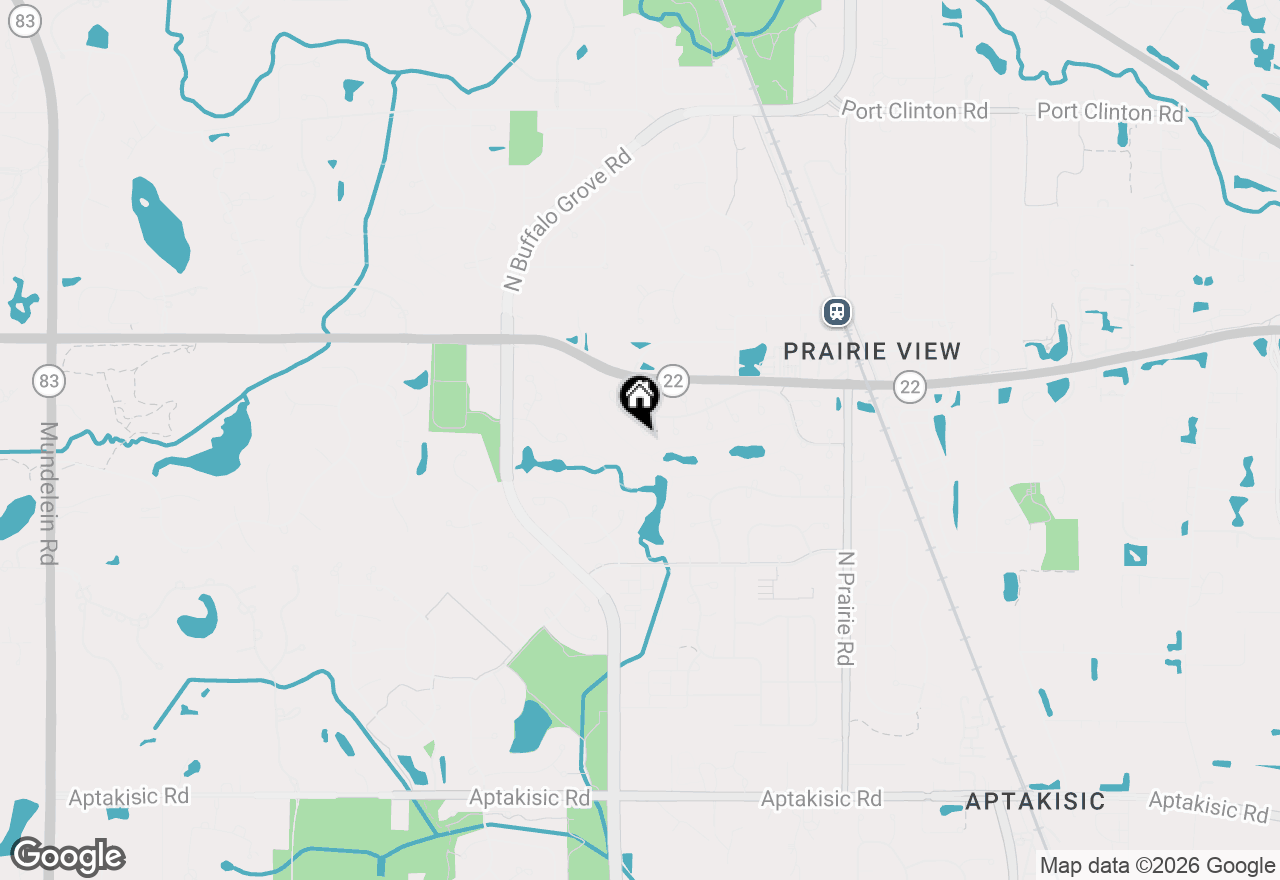 Map of 287 Willow Parkway, Buffalo Grove, IL 60089