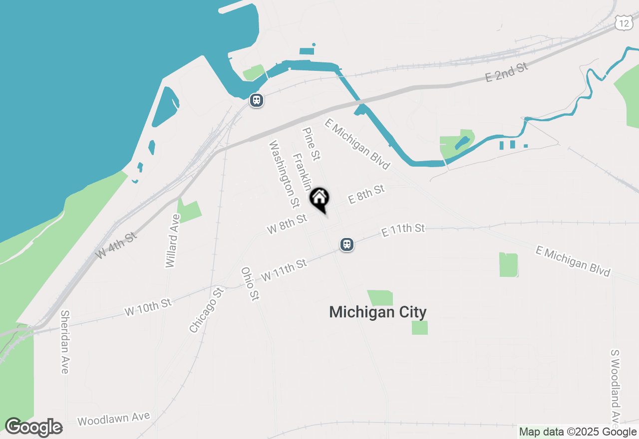 Map of 813 Franklin Street, Michigan City, IN 46360