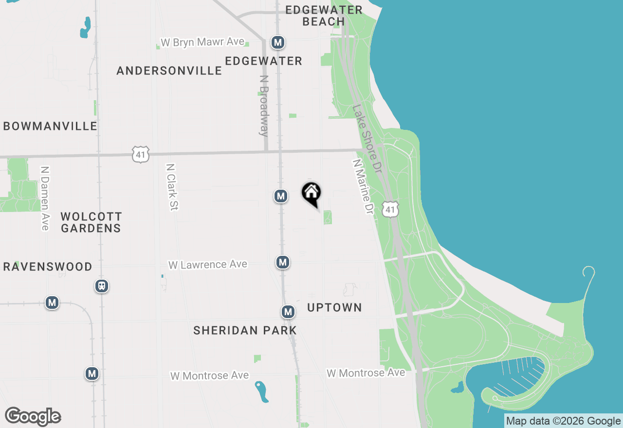 Map of 4921 N Kenmore Avenue #1, Chicago, IL 60640