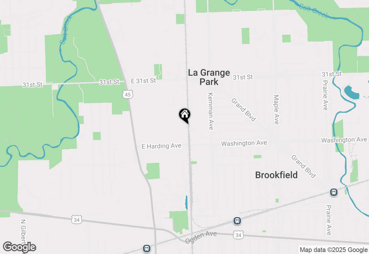 Map of 801 Barnsdale Road, La Grange Park, IL 60526