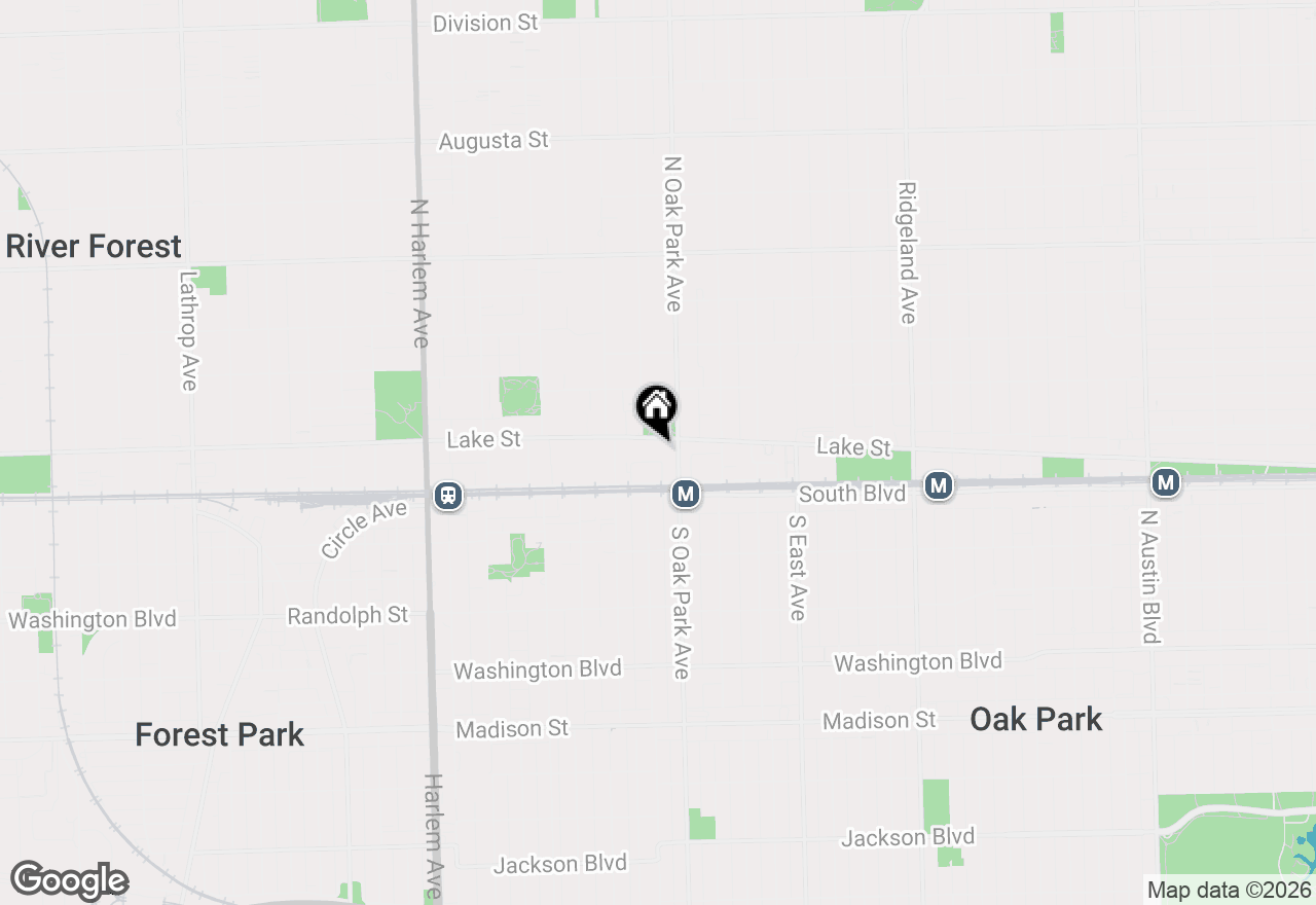 Map of 815 Lake Street #3N, Oak Park, IL 60301