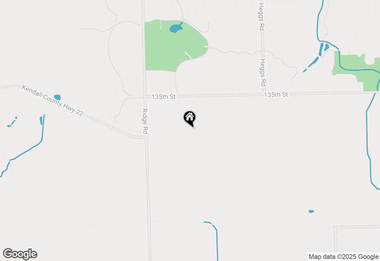 Map of 13704 S Palmetto Drive, Plainfield, IL 60544