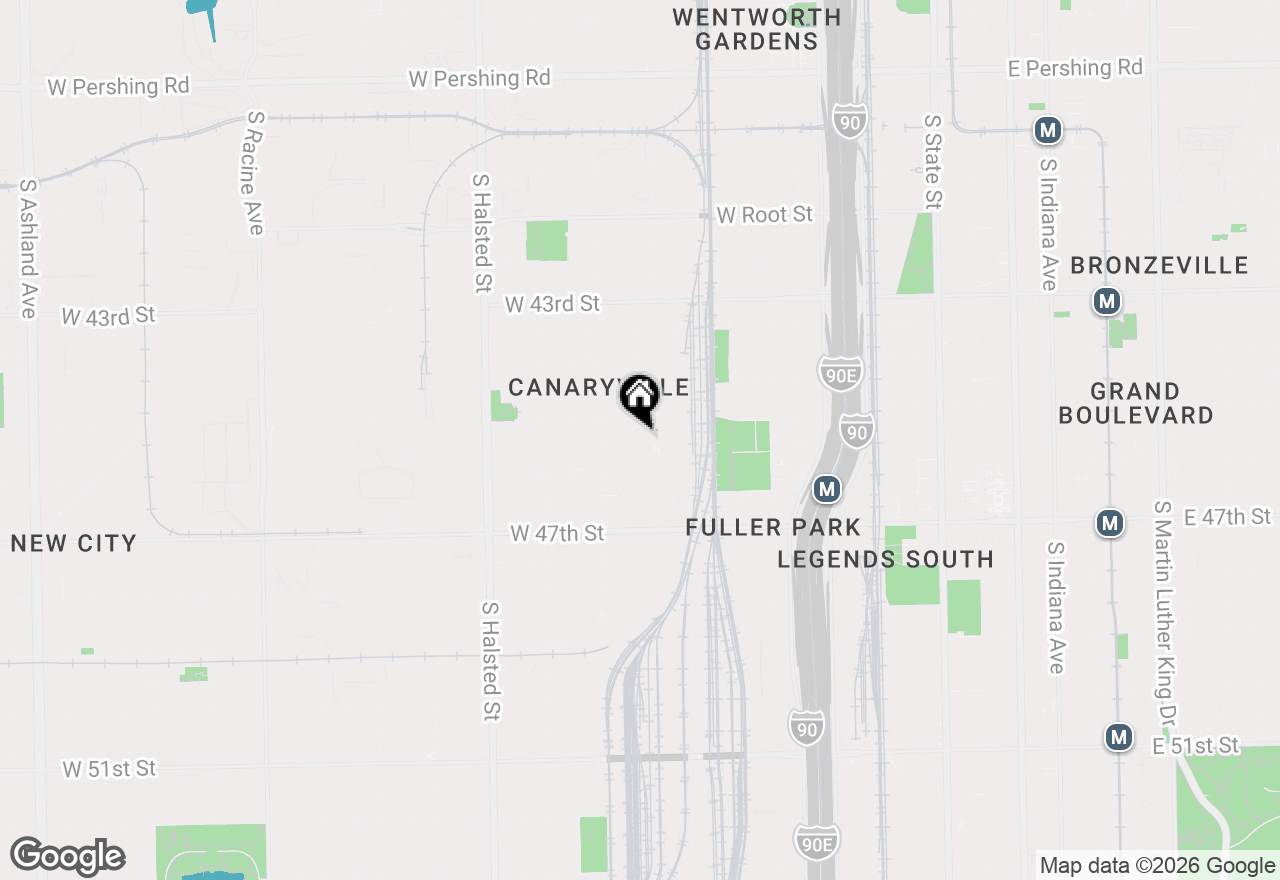 Map of 516 W 45th Place, Chicago, IL 60609