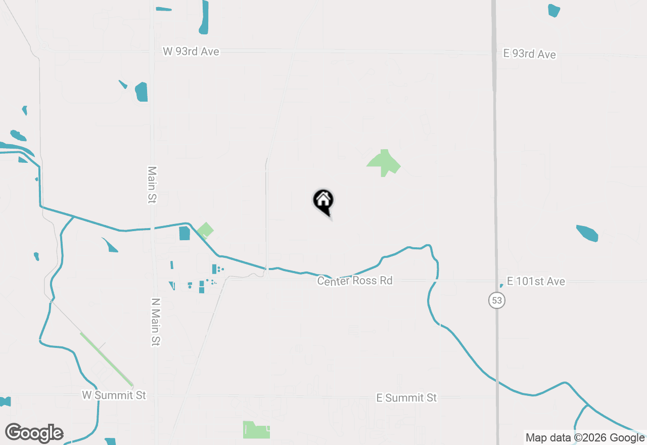 Map of 1558 W 99th Avenue, Crown Point, IN 46307