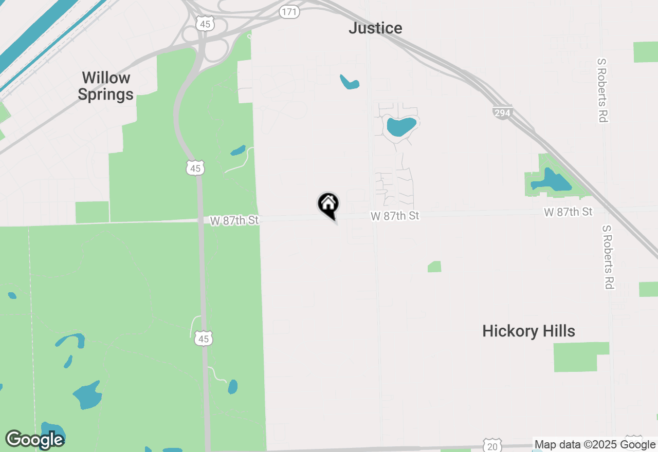 Map of 8948 Barberry Lane, Hickory Hills, IL 60457