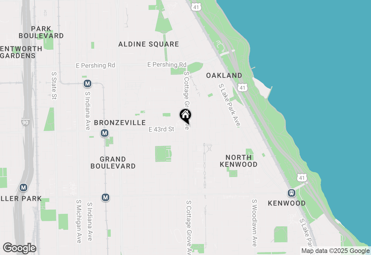 Map of 754 E 43rd Street #3, Chicago, IL 60653