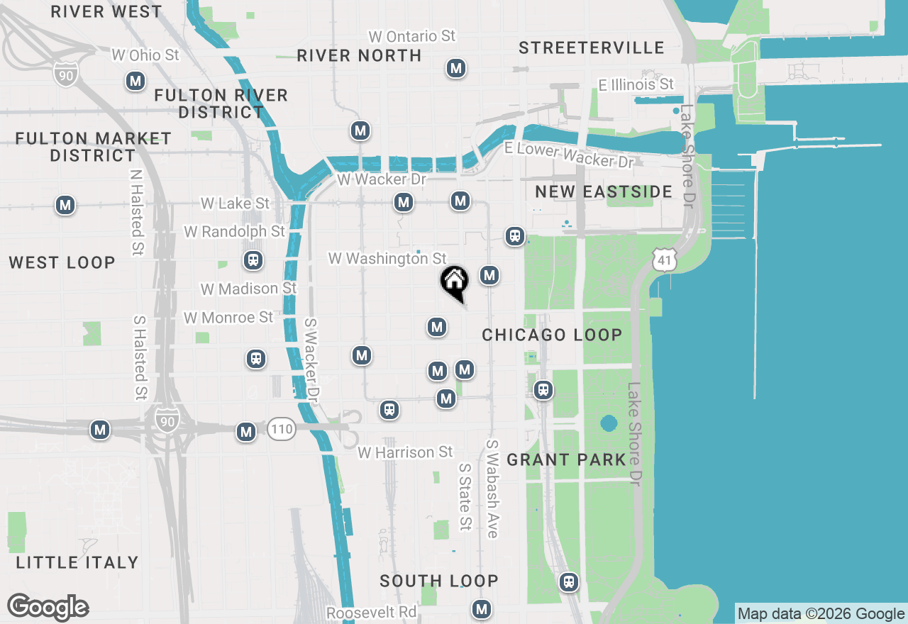 Map of 8 W Monroe Street #1007, Chicago, IL 60603