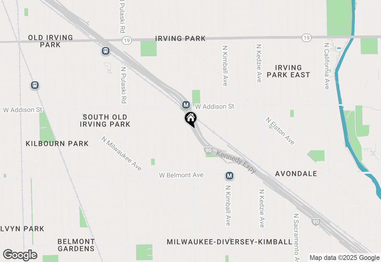 Map of 3432 N Central Park Avenue #1, Chicago, IL 60618