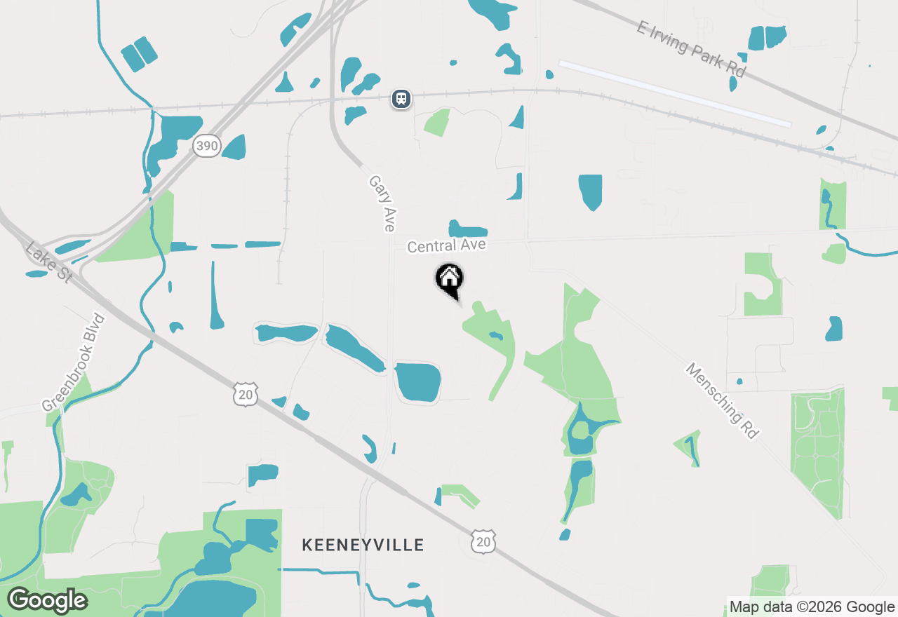 Map of 160 Chatham Lane, Roselle, IL 60172