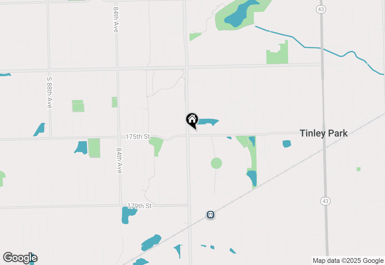 Map of 7925 Belle Rive Court, Tinley Park, IL 60477