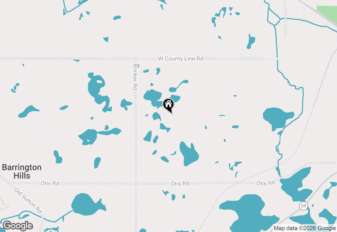 Map of 414 Dana Lane, Barrington Hills, IL 60010