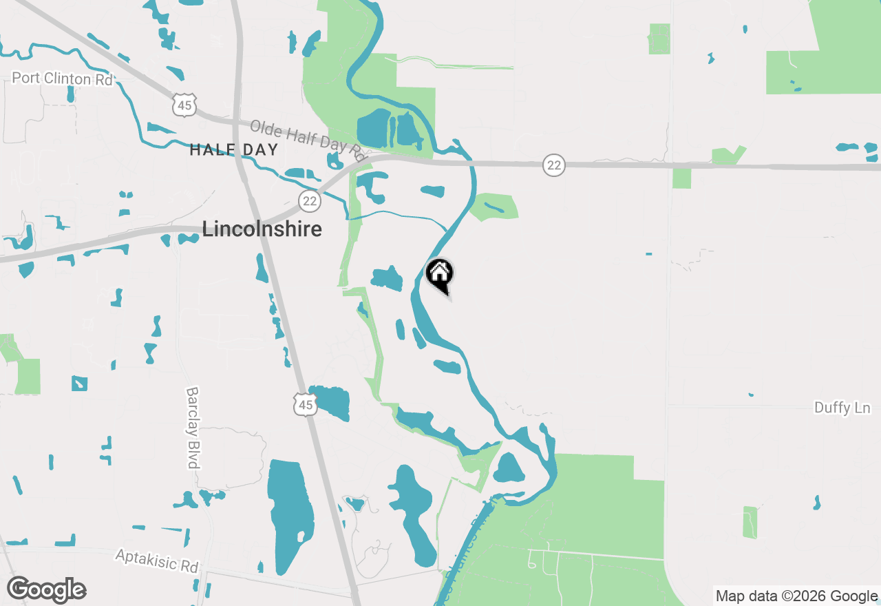 Map of 67 Lincolnshire Drive, Lincolnshire, IL 60069