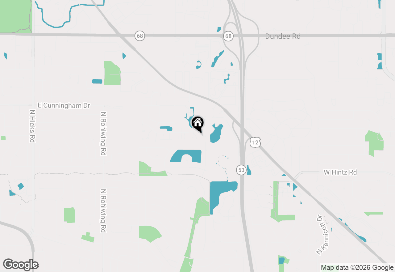 Map of 1345 E Evergreen Drive #3, Palatine, IL 60074