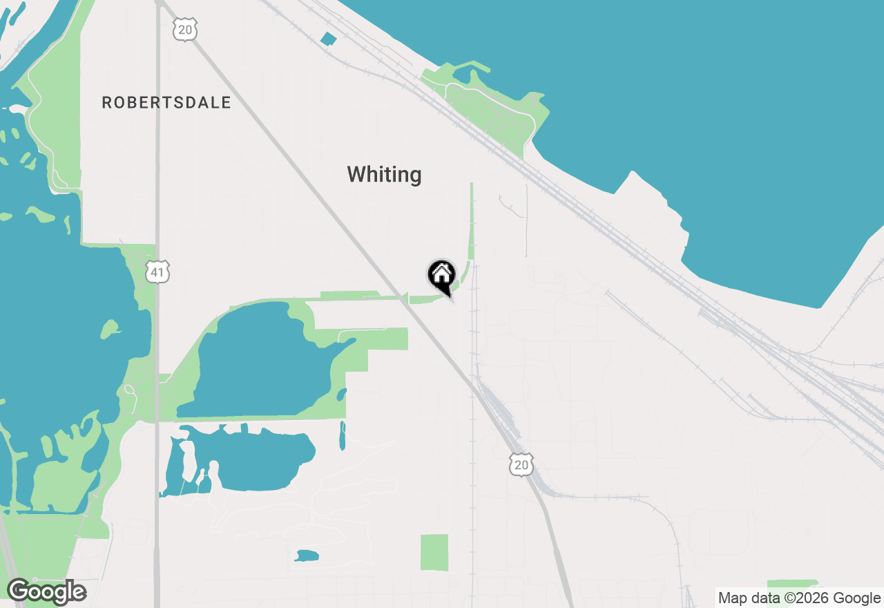 Map of 2226 White Oak Avenue, Whiting, IN 46394