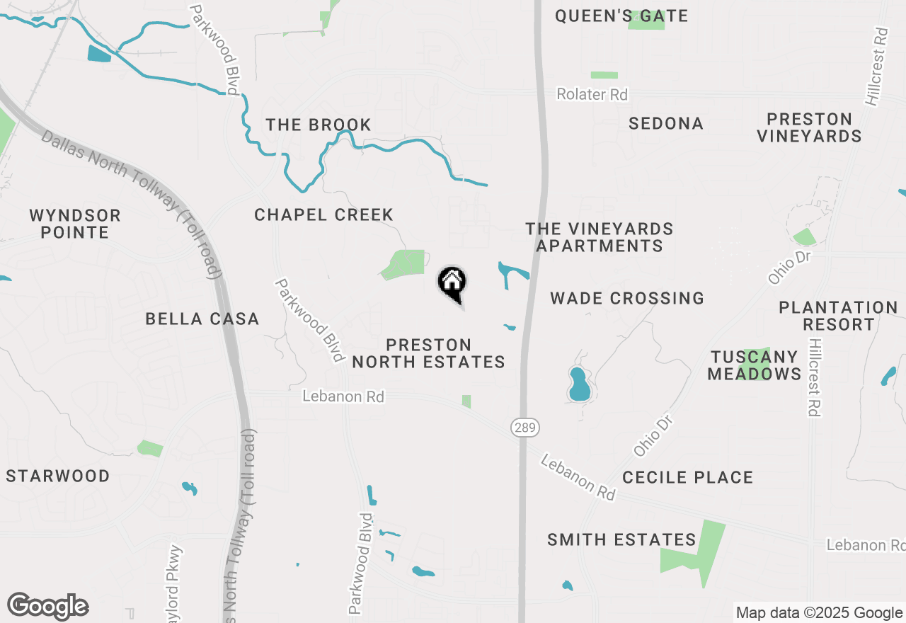 Map of 8472 Preston North Drive, Frisco, TX 75034