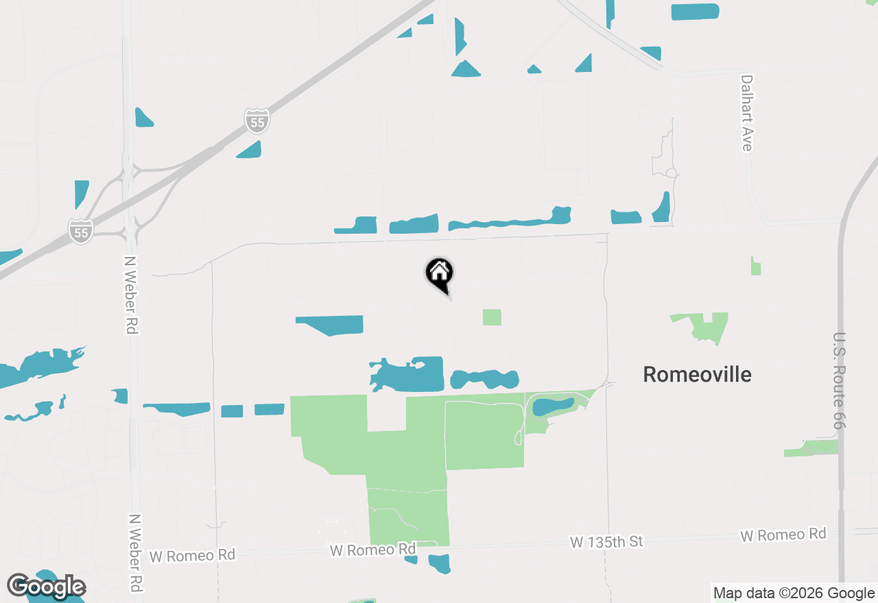Map of 623 Wild Indigo Avenue, Romeoville, IL 60446