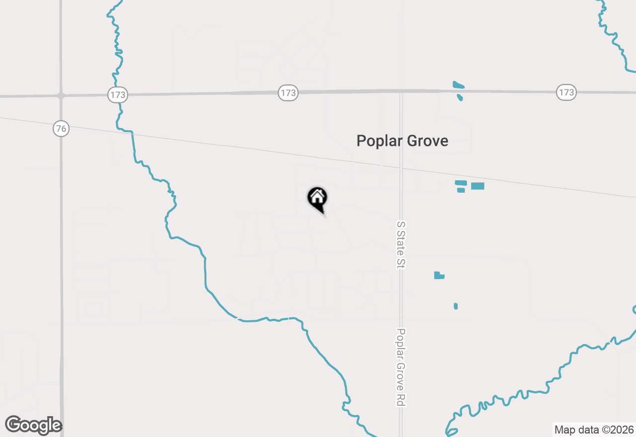Map of 207 Sherman Lane, Poplar Grove, IL 61065