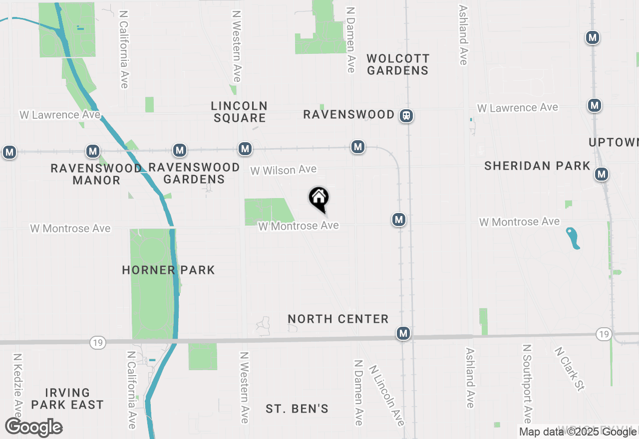 Map of 4411 N Hamilton Avenue #2W, Chicago, IL 60625