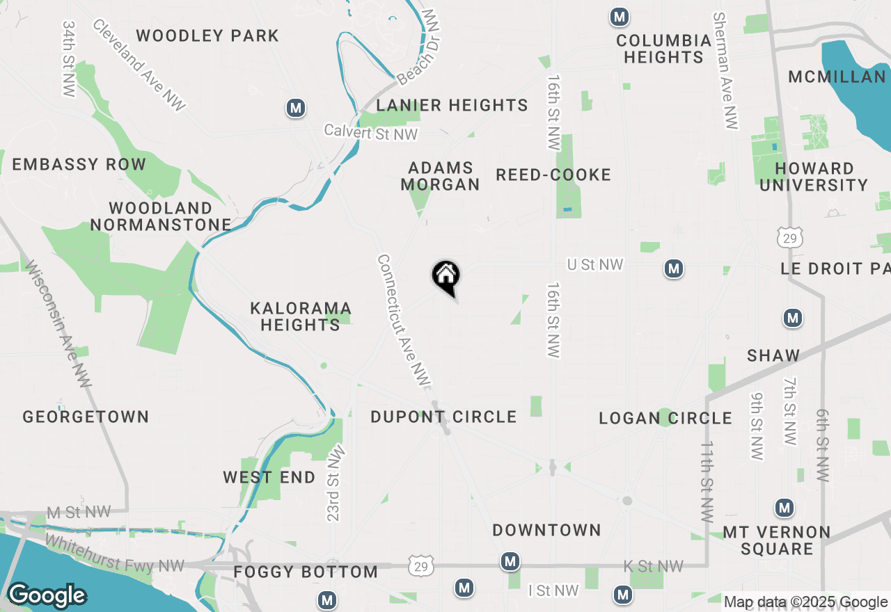 Map of 1825 19th Street Nw #PH, Washington, DC 20009