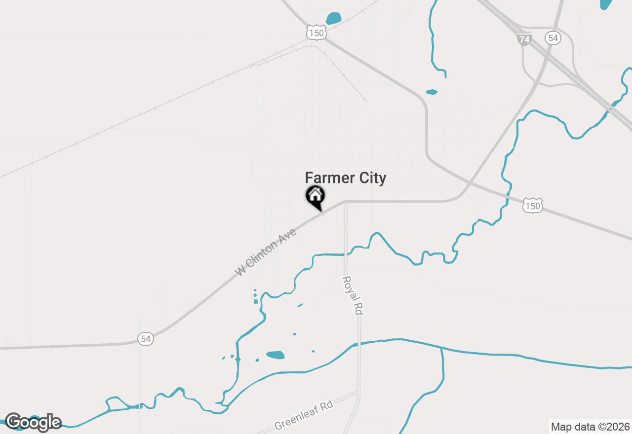 Map of 224 W Clinton Avenue, Farmer City, IL 61842