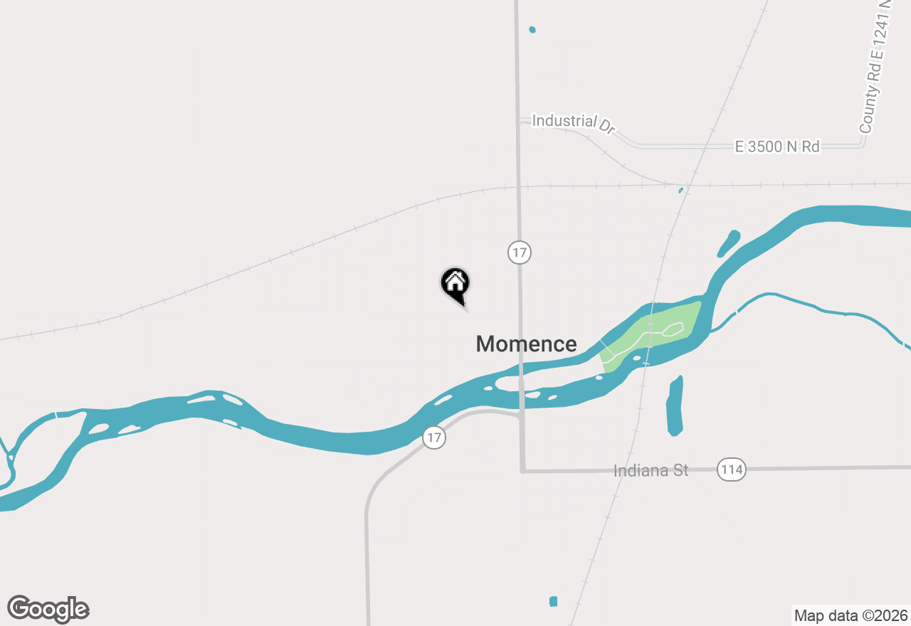 Map of 317 W 2nd Street, Momence, IL 60954