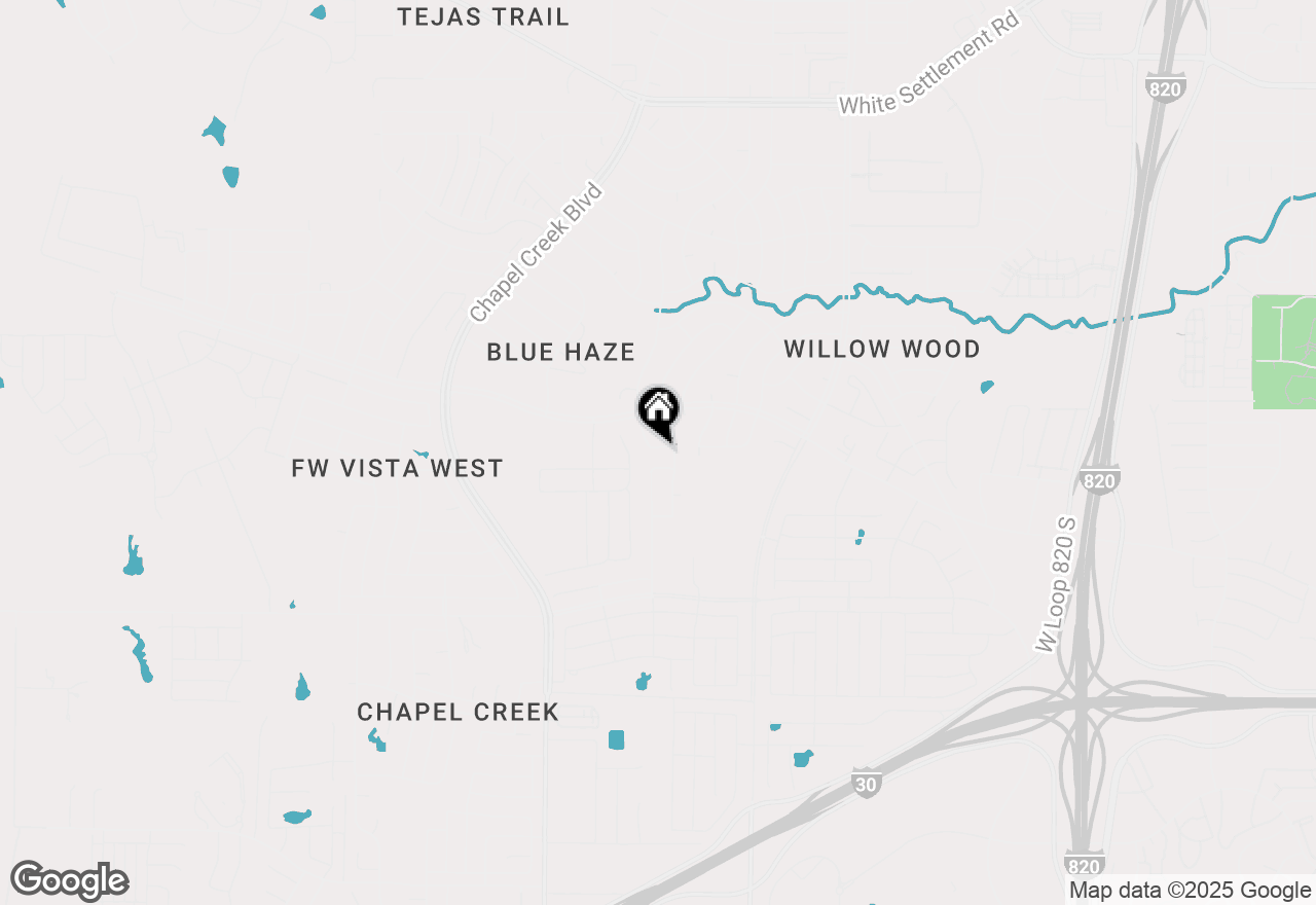 Map of 10109 High Bluff Drive, Fort Worth, TX 76108