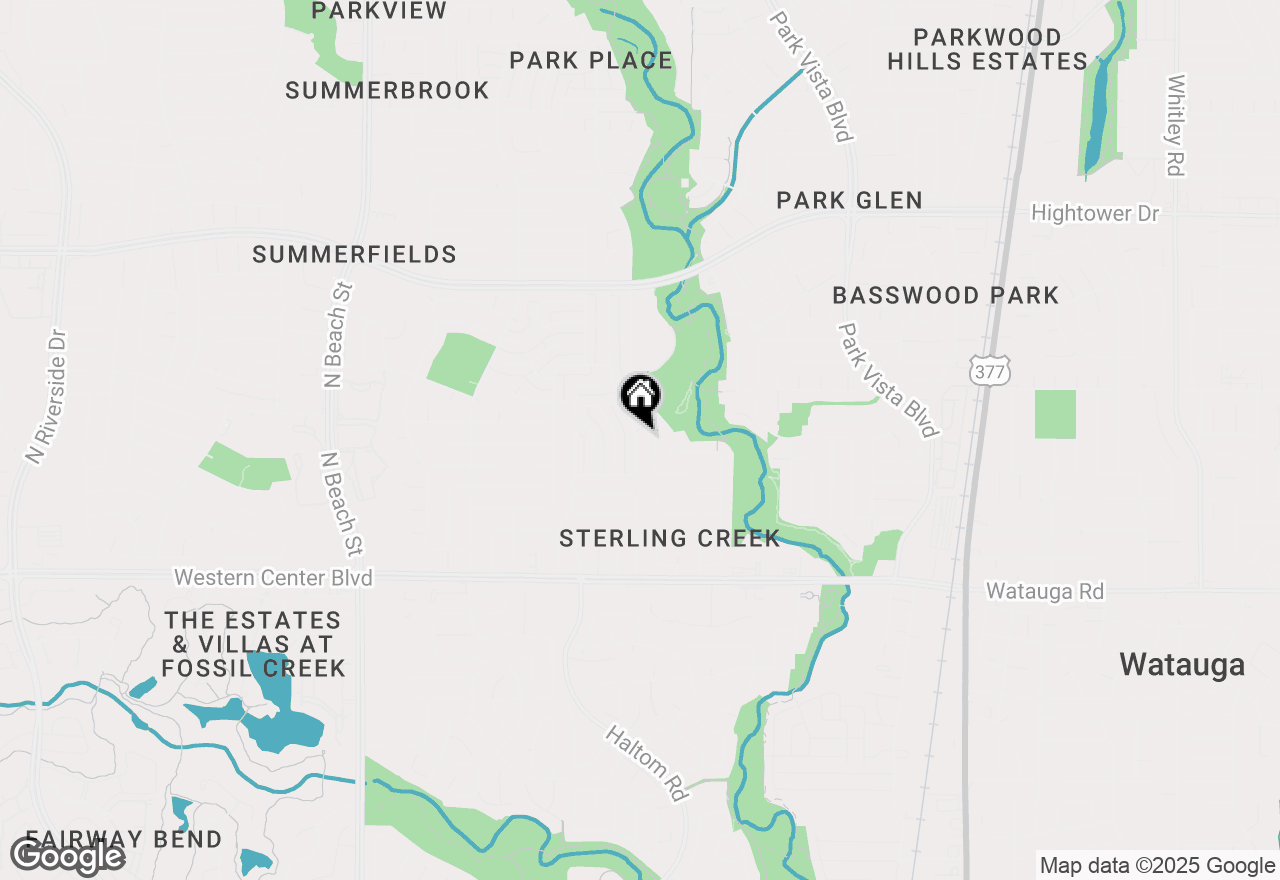 Map of 6932 Indiana Avenue, Fort Worth, TX 76137