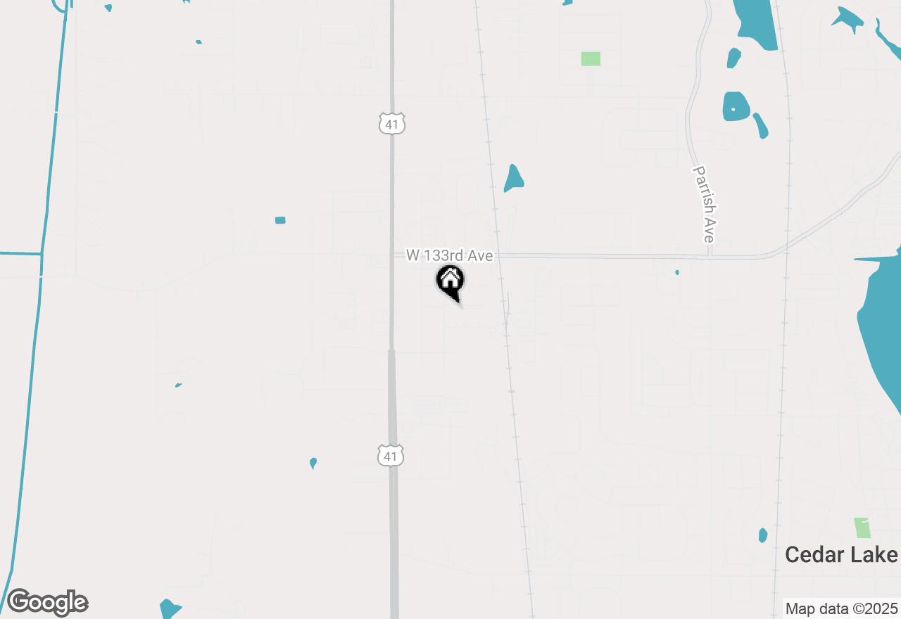 Map of 13401 Osborne Street, Cedar Lake, IN 46303