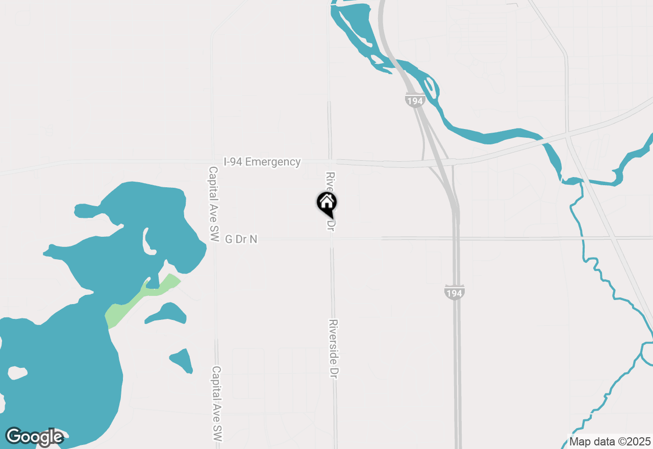 Map of 582 Riverside Drive, Battle Creek, MI 49015