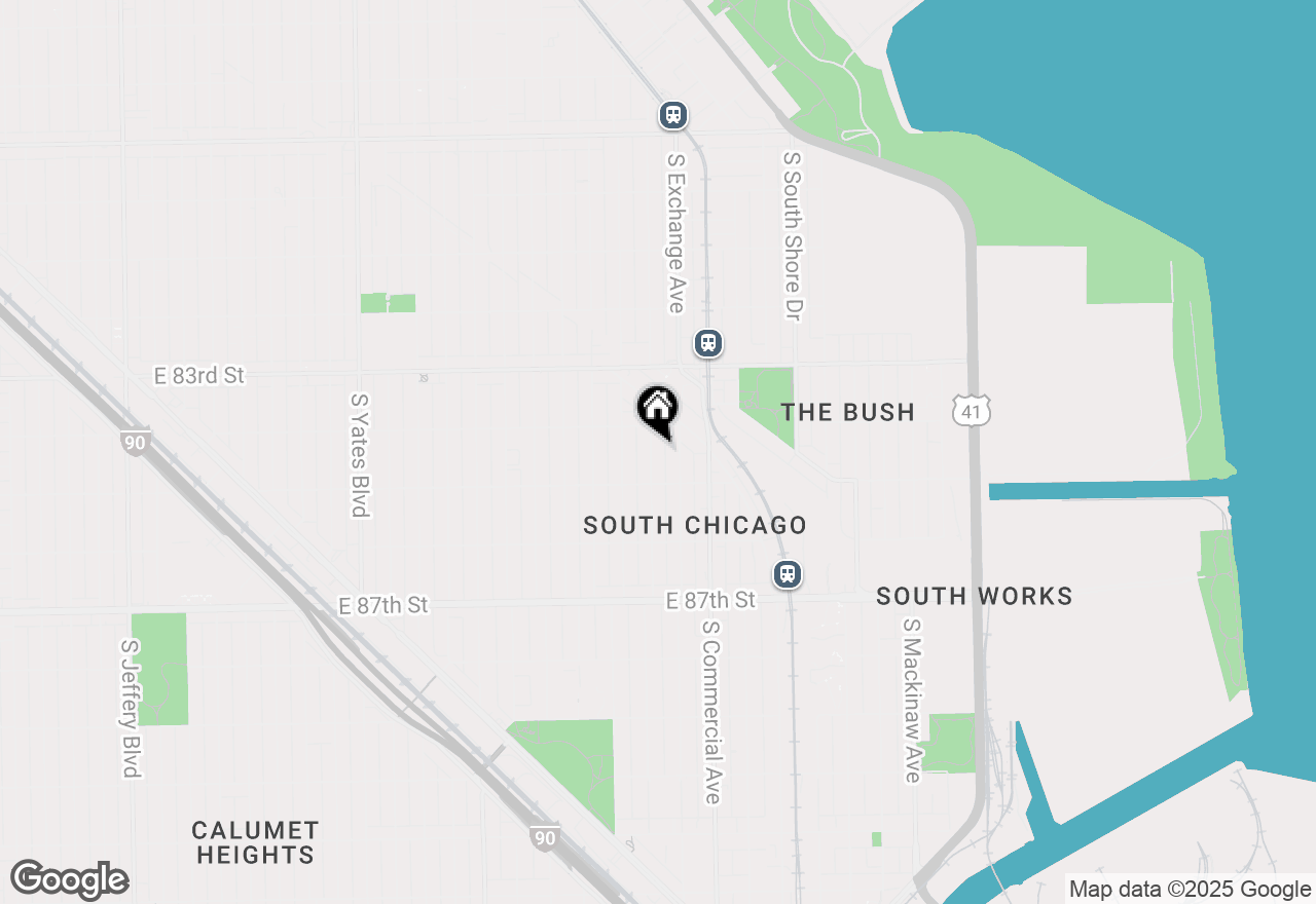 Map of 8425 S Escanaba Avenue, Chicago, IL 60617