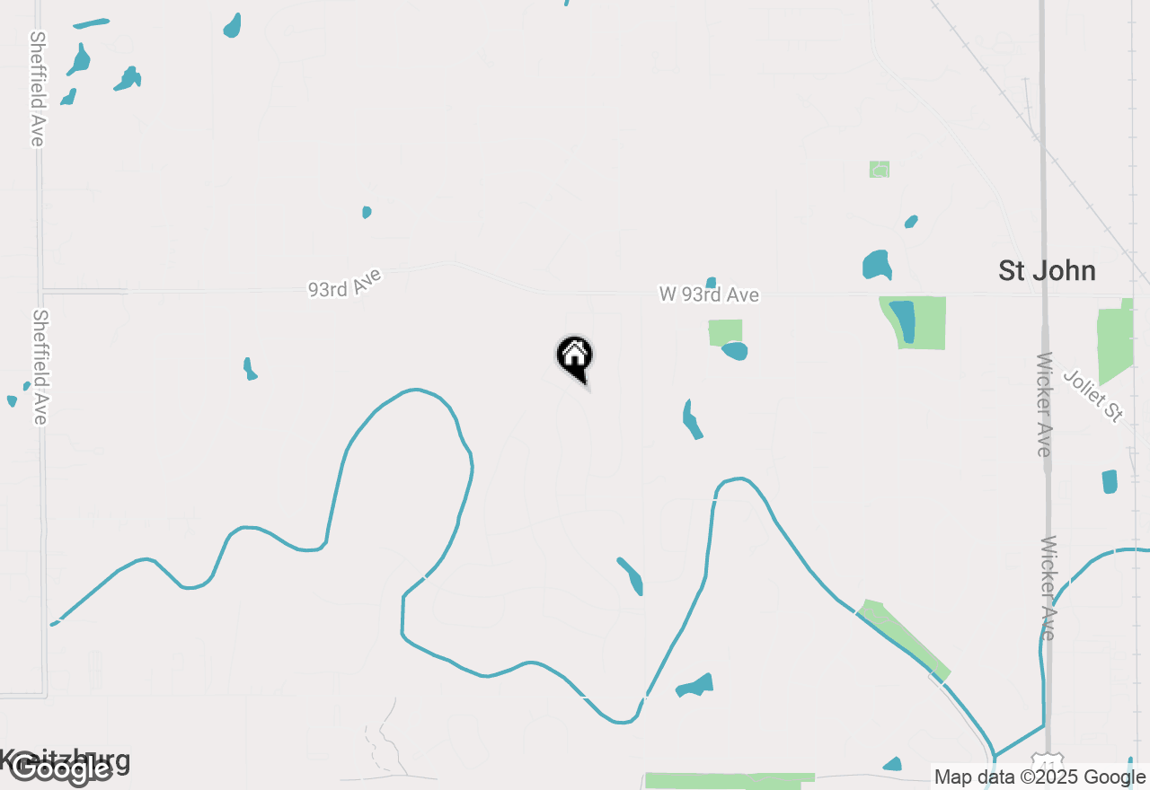 Map of 9519 Fescue Drive, St. John, IN 46373