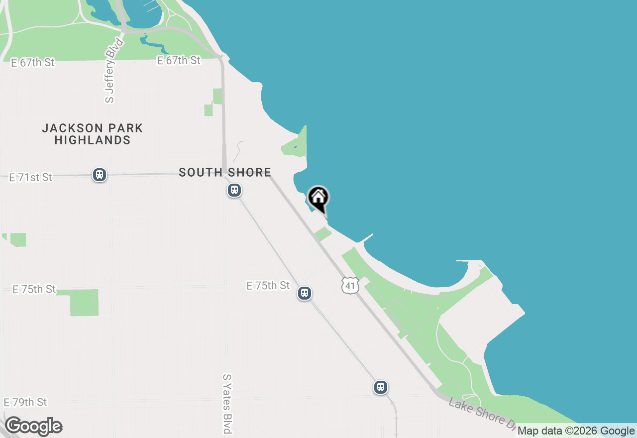 Map of 7337 S South Shore Drive #904, Chicago, IL 60649