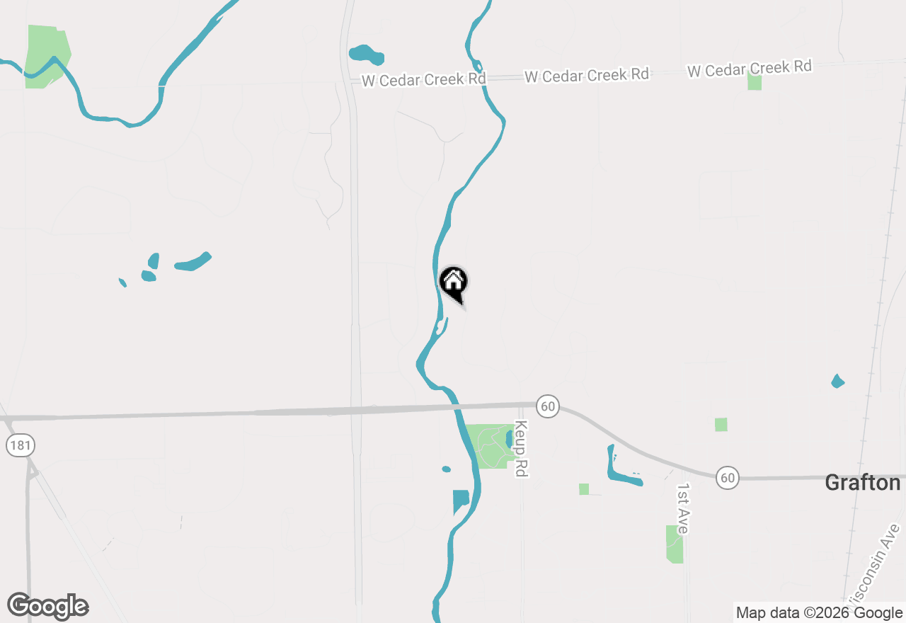 Map of 1415 Cedarton Pkwy, Grafton, WI 53024