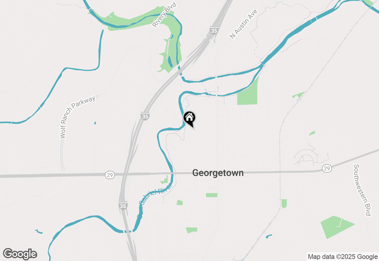 Map of 601 W 6th St, Georgetown, TX 78626