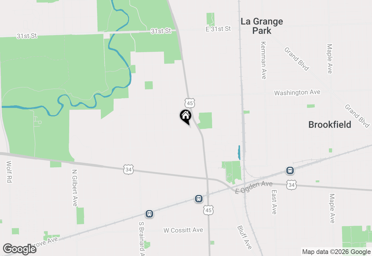 Map of 500 N Ashland Avenue, La Grange Park, IL 60526