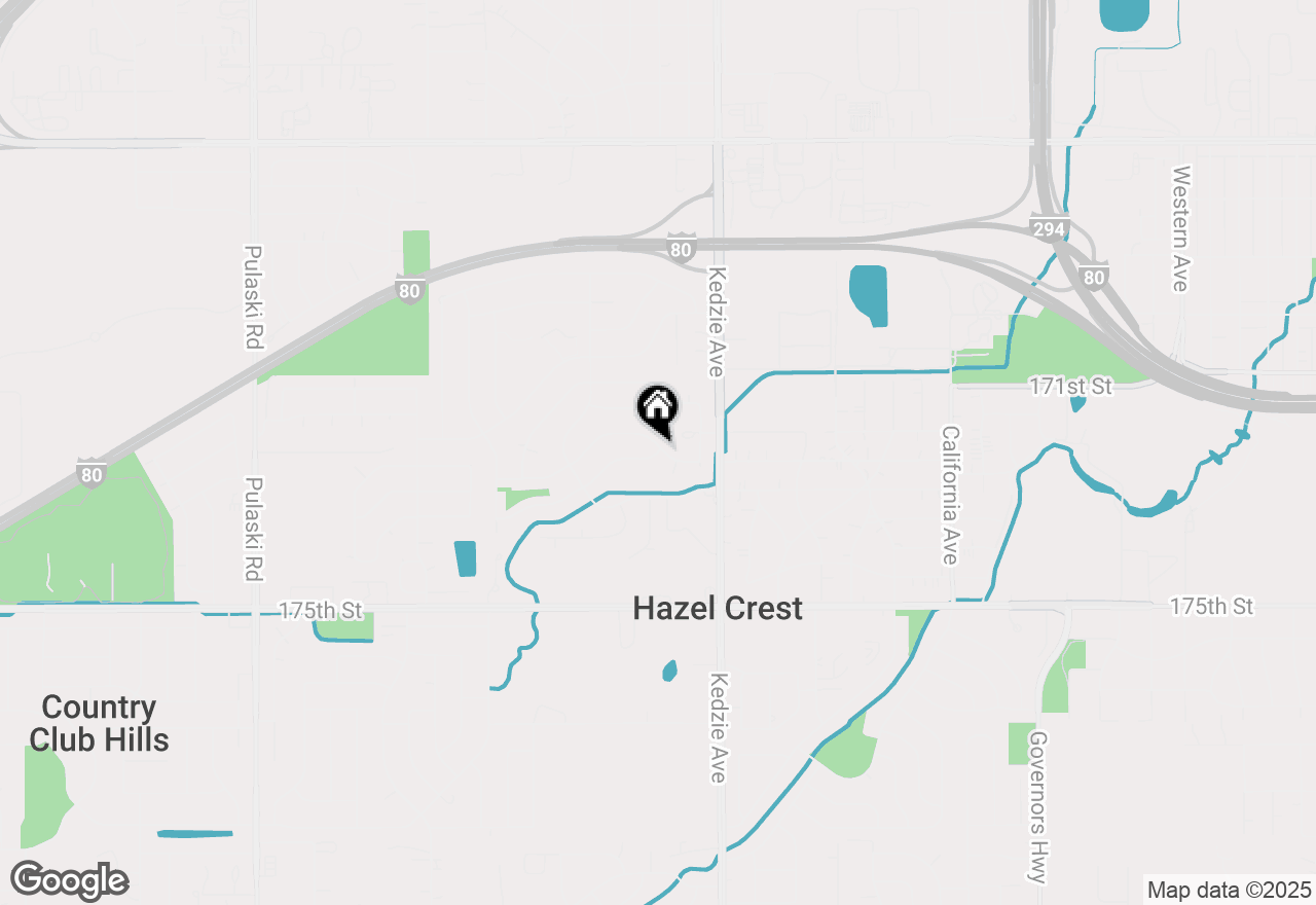 Map of (Address confidential), Hazel Crest, Illinois 60429