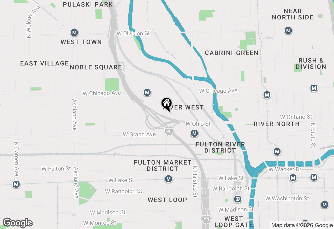 Map of 950 W Erie Street #602, Chicago, IL 60642