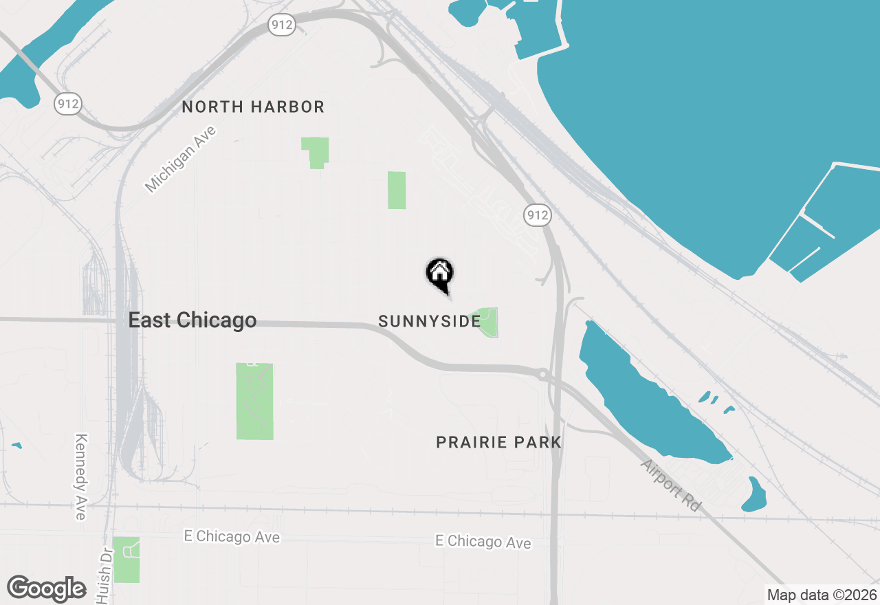 Map of 2606 E 140th Place, East Chicago, IN 46312