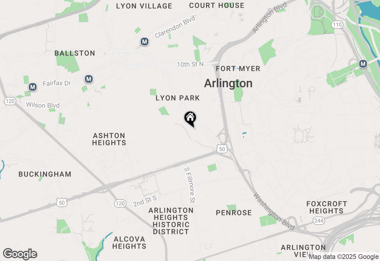 Map of 204 N Cleveland Street, Arlington, VA 22201