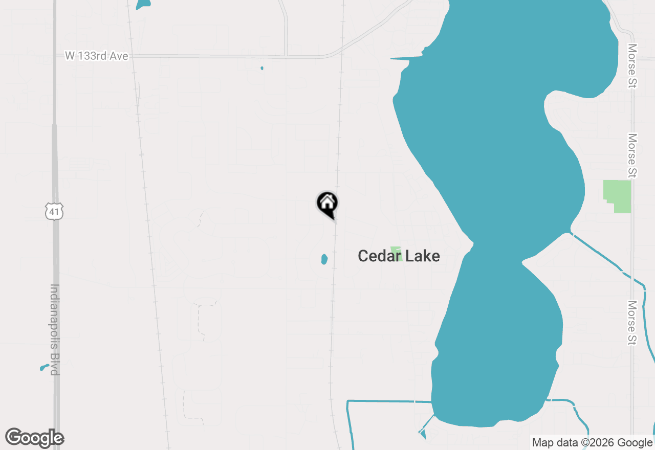 Map of 13893 Breakwater Lane, Cedar Lake, IN 46303