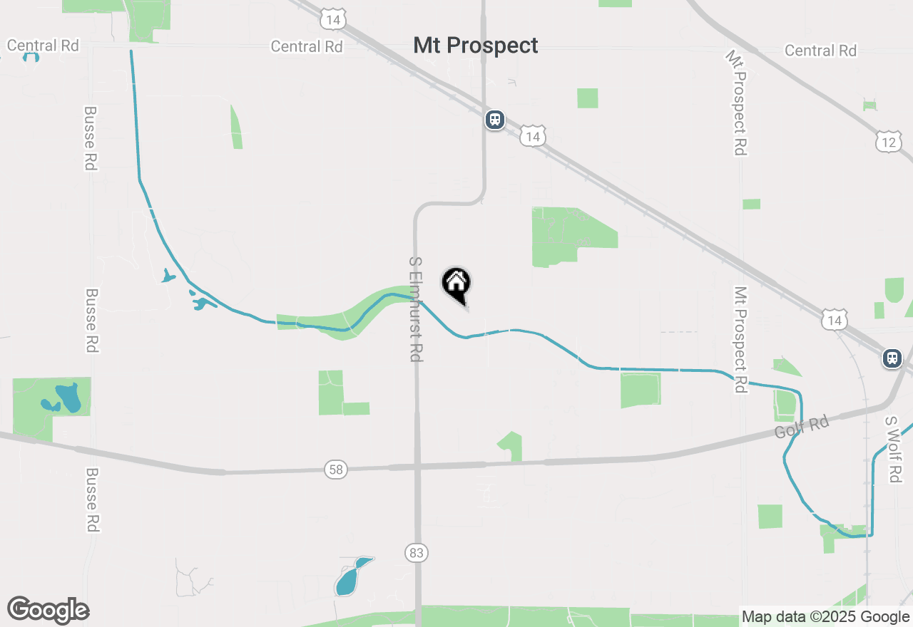 Map of 100 W Berkshire Lane, Mount Prospect, IL 60056